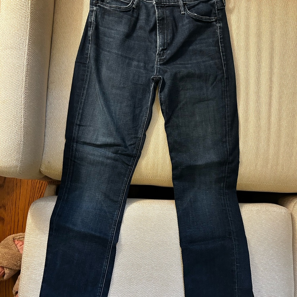 MOTHER Denim Mid Rise Dazzler Ankle in Squeeze Play